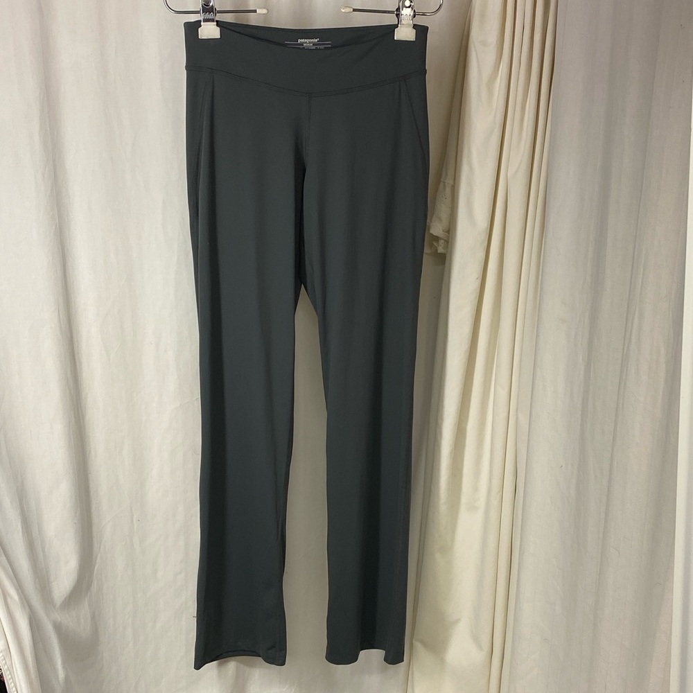 PATAGONIA M W's Liana Dark Gray Tights Flare Scrunch Butt Pants